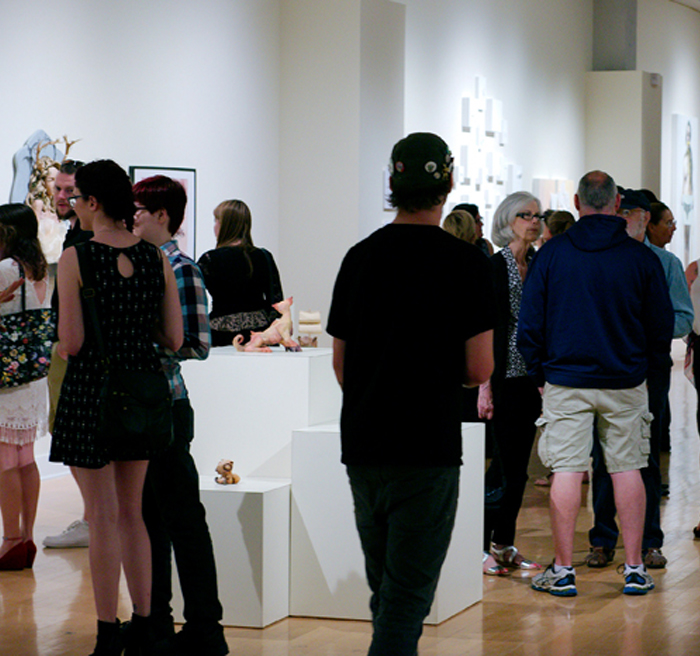 People in Art Gallery 