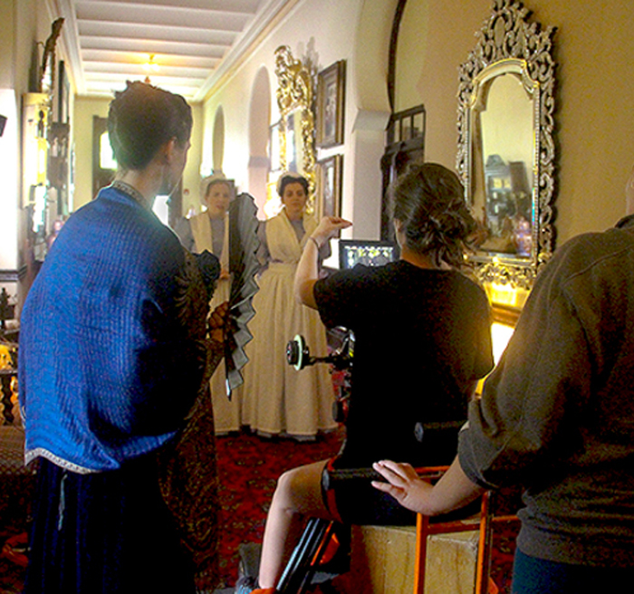 filming a shot 