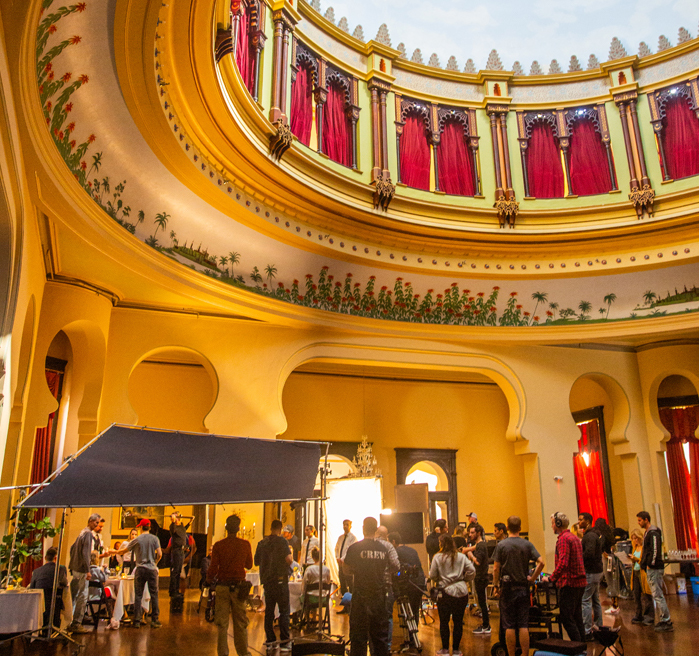 crew on set