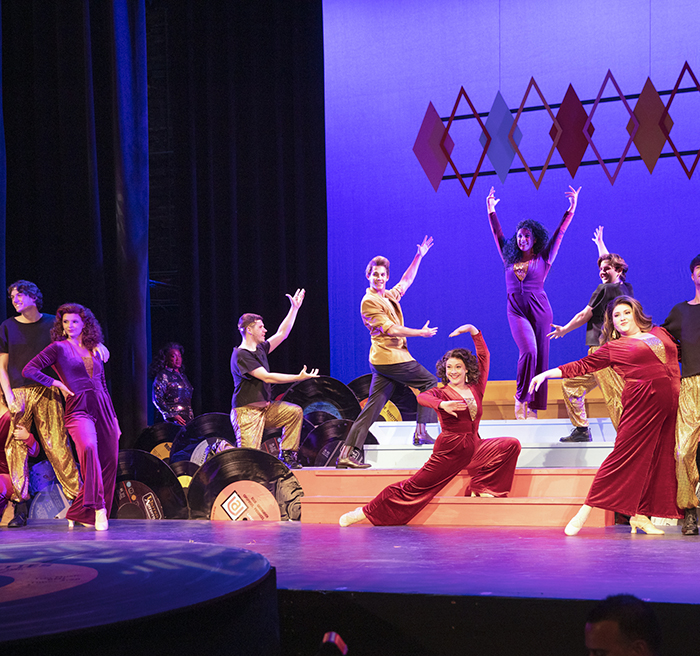 Students dancing