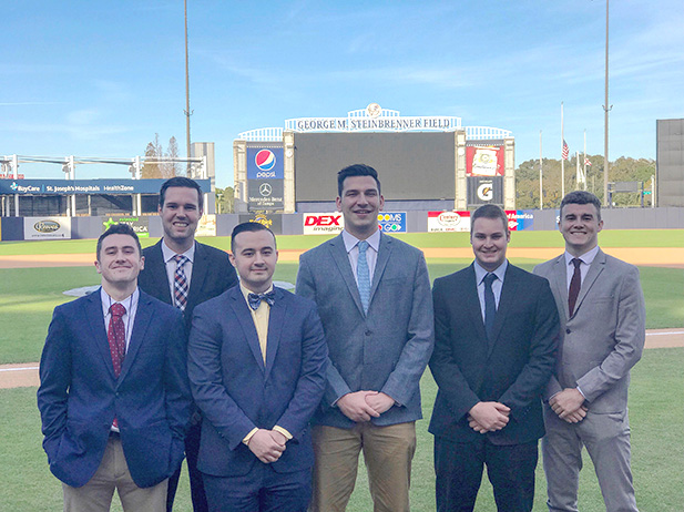 Students at Steinbrenner Field