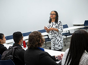 teacher in classroom