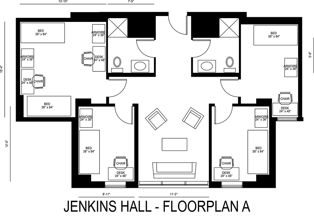 Jenkins Hall - Floorplan A