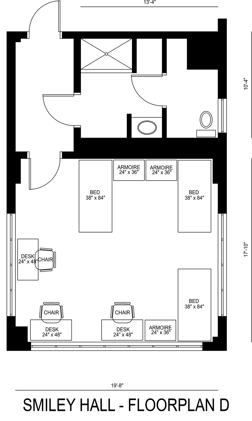 Smiley Hall - Floorplan D
