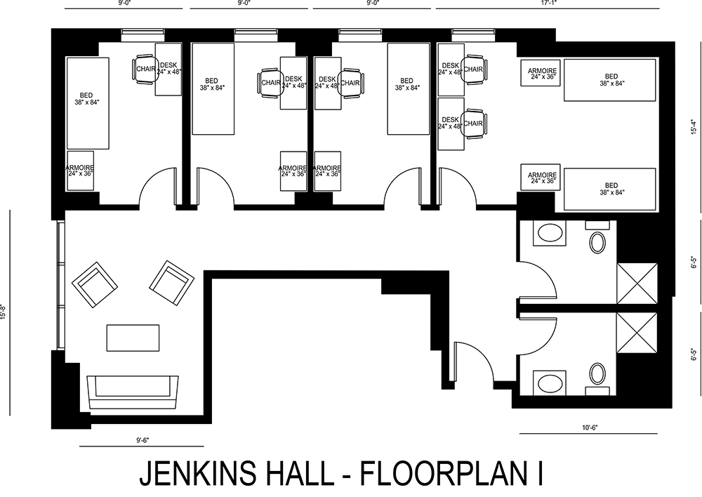 Jenkins Hall - Floorplan I