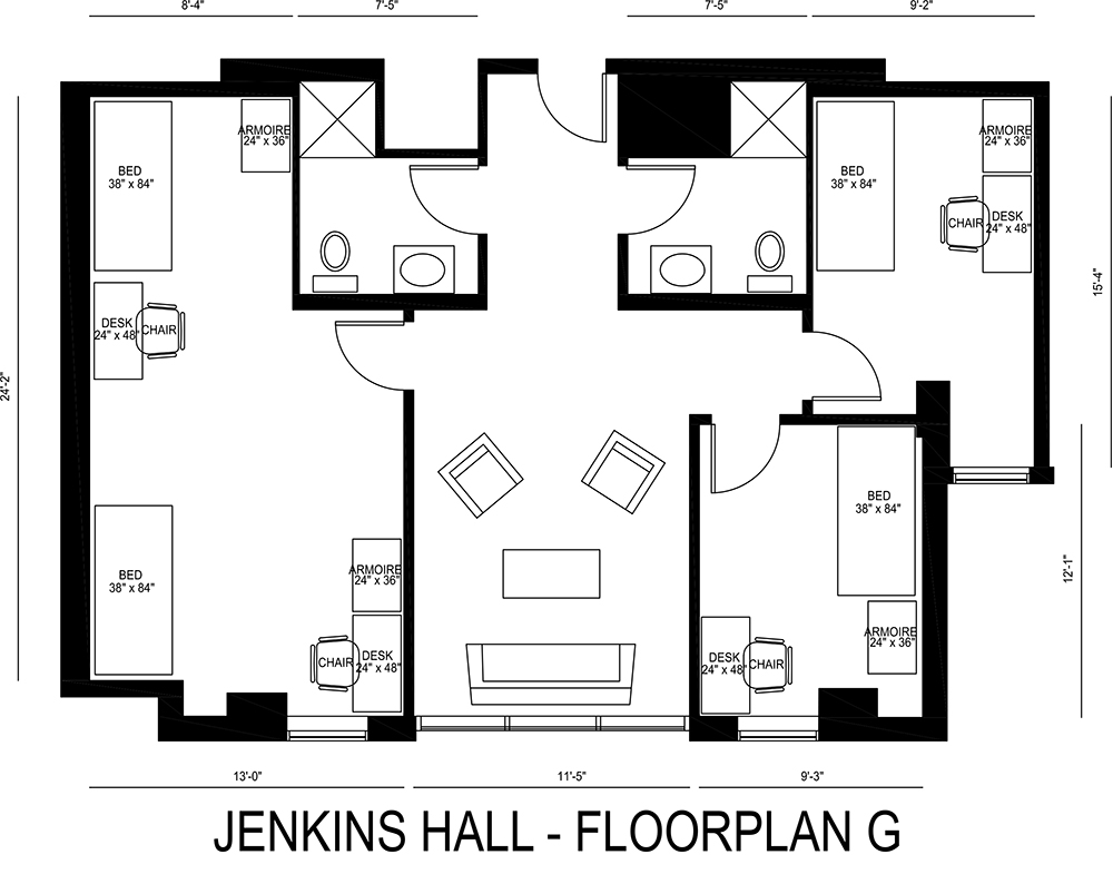 Jenkins Hall - Floorplan G