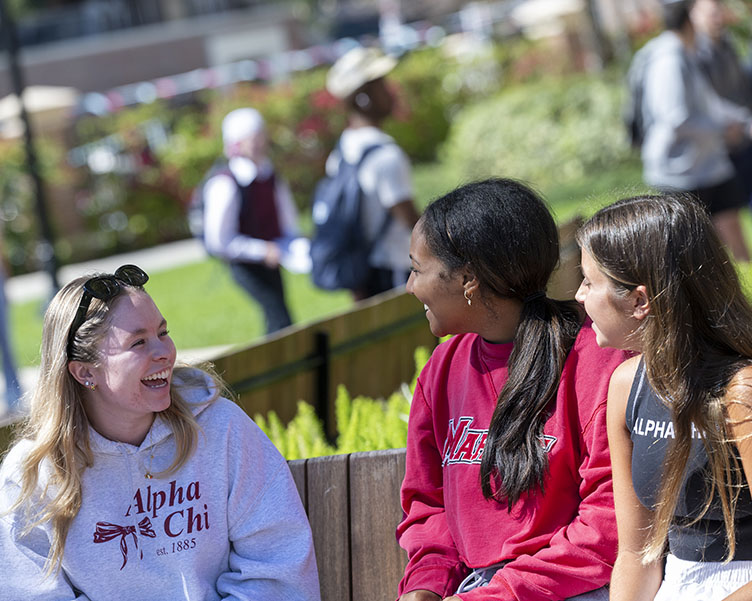 Students conversing