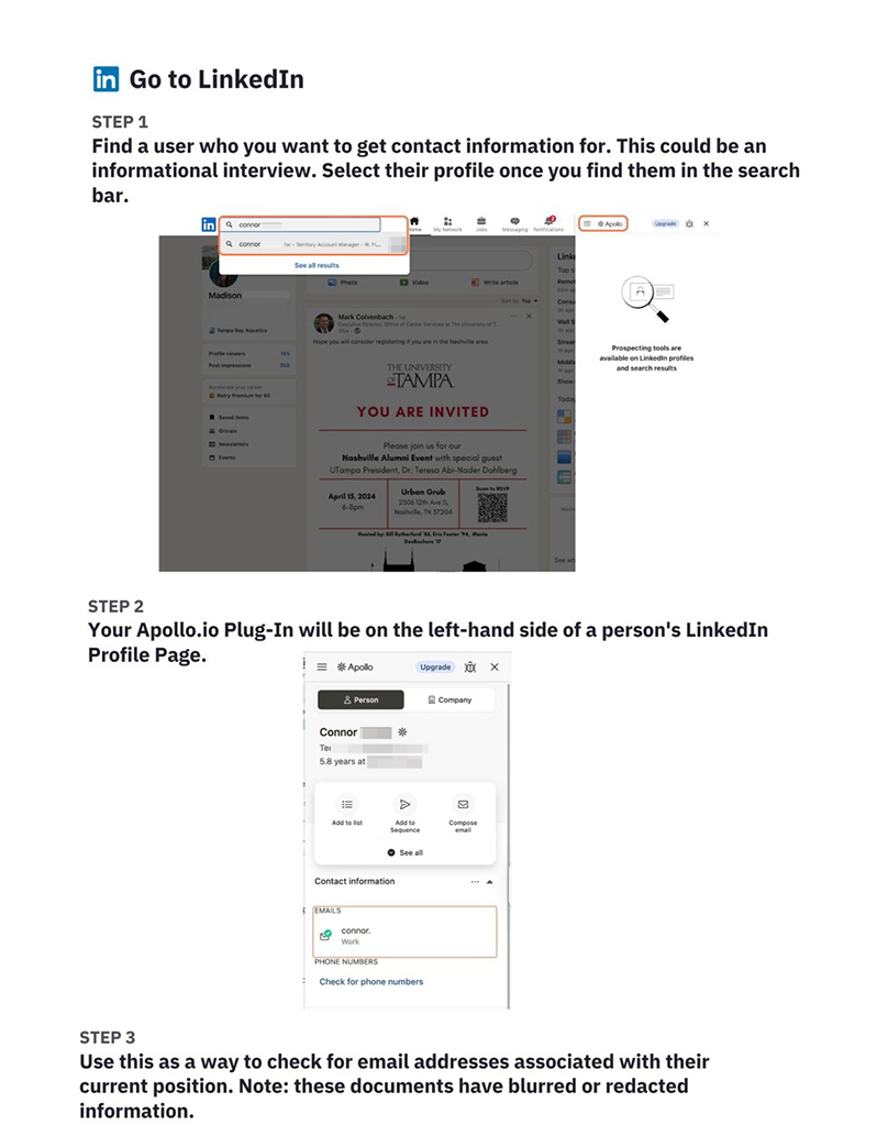 Using Apollo.io on LinkedIn