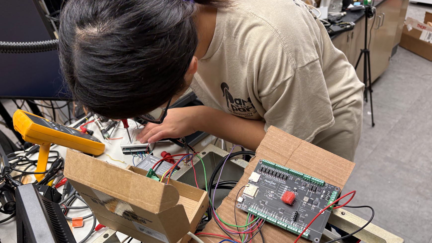 Student Researcher Applies Laser Technique to Advance Forensic Science